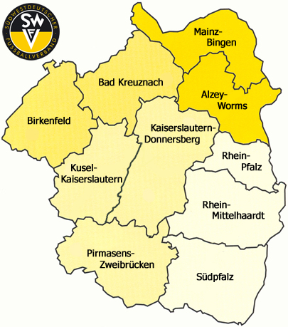 SWFV Verbandsgebiet Karte