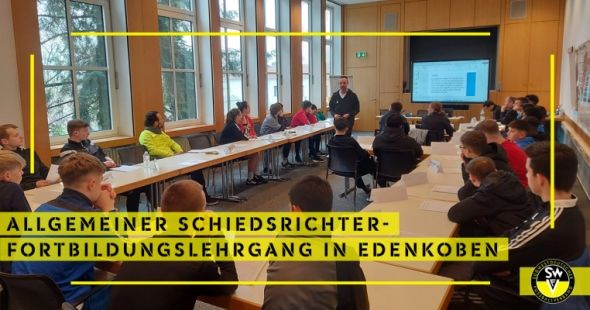 Schiedsrichter-Fortbildungslehrgang in der Sportschule Edenkoben