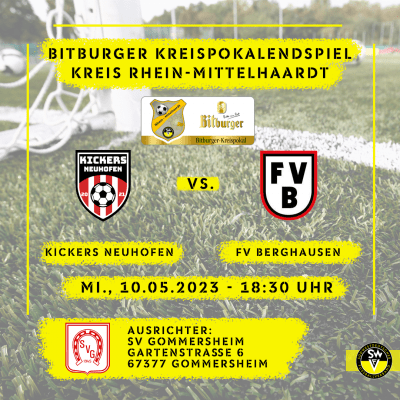 Spielankündigungsplakat Rhein-Mittelhaardt