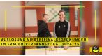 Gritt Bröning und Danny Spindler bei der Auslosung der Viertelfinalbegegnungen im Frauen-Verbandspokal 2024/25