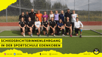 Mannschaftsbild der Schiedsrichterinnen beim Lehrgang in der Sportschule Edenkoben
