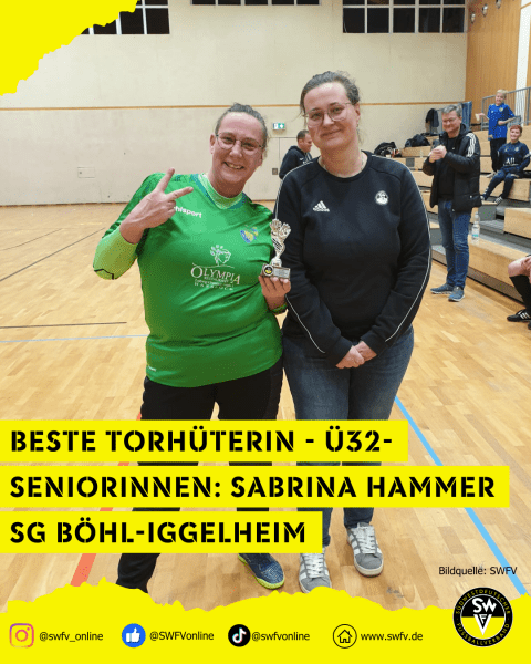 Beste Torhüterin Ü32-Seniorinnen