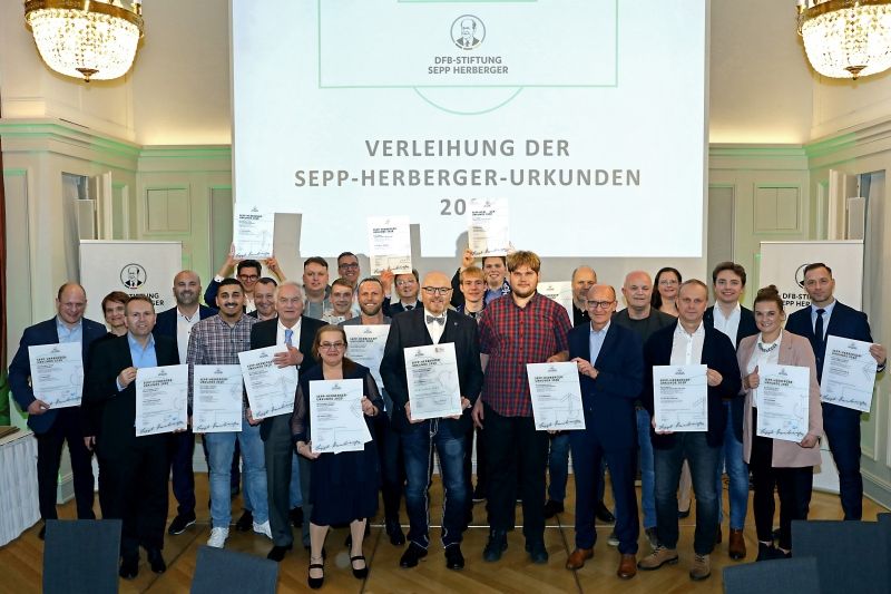 Sepp-Herberger Urkunde des DFB